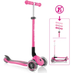 GLOBBER AUTHENTIC SPORTS Step Primo Foldable Pink -EXIT TOYS || Steiff || fehn Verkoopwinkel authentic sports step primo foldable pink a279019 2