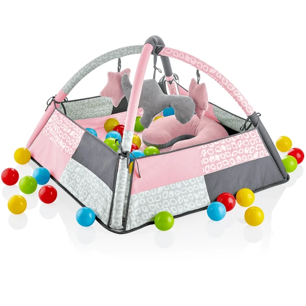 BabyGO - Speelmat Met Ballen Roze 3 BabyGO - Speelmat Met Ballen Roze