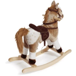 BAYER CHIC 2000 Hobbelpaard Bruin Met Witte Vlekken -EXIT TOYS || Steiff || fehn Verkoopwinkel bayer chic 2000 hobbelpaard bruin met witte vlekken a320823 2