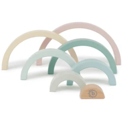 Bieco Houten Regenboog Om Roze Te Stapelen -EXIT TOYS || Steiff || fehn Verkoopwinkel bieco houten regenboog om roze te stapelen a324953 4