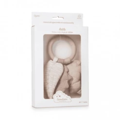 Cam Cam Copenhagen Rammelaar, Bladeren Met Esdoornhouten Ring - Roos -EXIT TOYS || Steiff || fehn Verkoopwinkel cam cam copenhagen rammelaar bladeren met esdoornhouten ring roos a369660 2