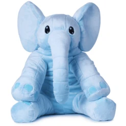 Corimori Pluche Knuffel Olifant Nio XXL Blauw