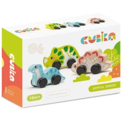 Cubika Toys Happy Dinos" Houten Speelgoed -EXIT TOYS || Steiff || fehn Verkoopwinkel cubika toys happy dinos houten speelgoed a344506 4