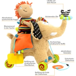 Dolce Trekdier Olifant Fridolin -EXIT TOYS || Steiff || fehn Verkoopwinkel dolce trekdier olifant fridolin a277257 2
