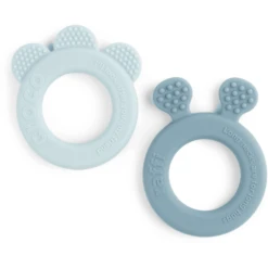 Done By Deer ™ Bijtring 2-Pack Hert Friends Blauw -EXIT TOYS || Steiff || fehn Verkoopwinkel done by deer bijtring 2 pack hert friends blauw a337899 2