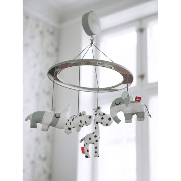 Done By Deer ™ Music Mobile Sleepy Met Spiegel, Blauw 4 Done By Deer ™ Music Mobile Sleepy Met Spiegel, Blauw - Afbeelding 2