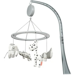 Done By Deer ™ Music-Mobile Sleepy Met Spiegel, Grijs
