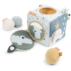 Done By Deer ™ Zintuiglijke Stoffen Kubus Hert Friends Mix Van Kleuren