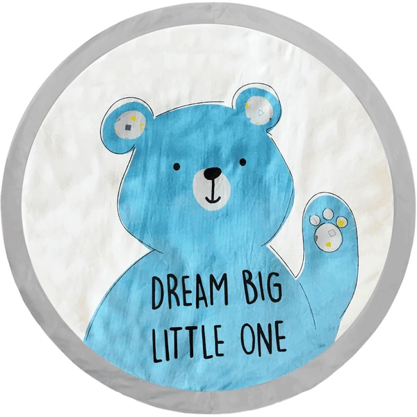 DREAM Gro Playmat Blauw Bear Beide Zijden 3 DREAM Gro Playmat Blauw Bear Beide Zijden