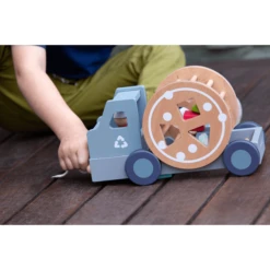 EverEarth Ever Earth ® Pull-along Recycling Truck - Pastel -EXIT TOYS || Steiff || fehn Verkoopwinkel ever earth pull along recycling truck pastel a415218 2