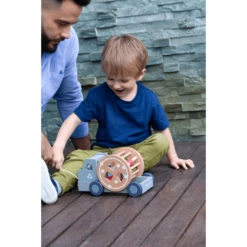 EverEarth Ever Earth ® Pull-along Recycling Truck - Pastel -EXIT TOYS || Steiff || fehn Verkoopwinkel ever earth pull along recycling truck pastel a415218 3