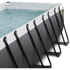 EXIT TOYS EXIT Black Leather Zwembad 400x200x100cm Met Filterpomp - Zwart -EXIT TOYS || Steiff || fehn Verkoopwinkel exit black leather zwembad 400x200x100cm met filterpomp zwart a337680 3