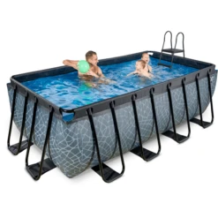 EXIT TOYS EXIT Frame Pool 4x2x1,22m (12v Sand Filter)- Grijs -EXIT TOYS || Steiff || fehn Verkoopwinkel exit frame pool 4x2x1 22m 12v sand filter grijs a305958 4