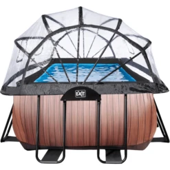 EXIT TOYS EXIT Frame Pool 4x2x1,22m (12v Sand Filter)- Houtoptiek + Zonnedak -EXIT TOYS || Steiff || fehn Verkoopwinkel exit frame pool 4x2x1 22m 12v sand filter houtoptiek zonnedak a305965 3