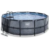 EXIT TOYS EXIT Frame Pool ø427x122cm (12v Sand Filter) - Grijs -EXIT TOYS || Steiff || fehn Verkoopwinkel exit frame pool o427x122cm 12v sand filter grijs a305802