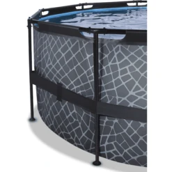 EXIT TOYS EXIT Frame Pool ø427x122cm (12v Sand Filter) - Grijs + Zonnedak -EXIT TOYS || Steiff || fehn Verkoopwinkel exit frame pool o427x122cm 12v sand filter grijs zonnedak a305960 3