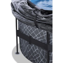 EXIT TOYS EXIT Frame Pool ø427x122cm (12v Sand Filter) - Grijs + Zonnedak -EXIT TOYS || Steiff || fehn Verkoopwinkel exit frame pool o427x122cm 12v sand filter grijs zonnedak a305960 4