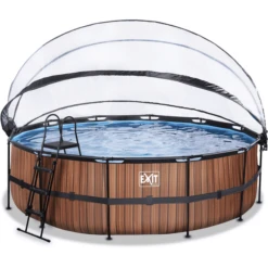 EXIT TOYS EXIT Frame Pool ø488x122cm(12v Sand Filter) - Hout + Zonnedak -EXIT TOYS || Steiff || fehn Verkoopwinkel exit frame pool o488x122cm 12v sand filter hout zonnedak a305963 1