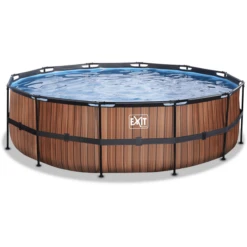 EXIT TOYS EXIT Frame Pool ø488x122cm (12v Sand Filter) - Houtlook 8 EXIT TOYS EXIT Frame Pool ø488x122cm (12v Sand Filter) - Houtlook -EXIT TOYS || Steiff || fehn Verkoopwinkel exit frame pool o488x122cm 12v sand filter houtlook a305807 1