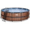 EXIT TOYS EXIT Frame Pool ø488x122cm (12v Sand Filter) - Houtlook -EXIT TOYS || Steiff || fehn Verkoopwinkel exit frame pool o488x122cm 12v sand filter houtlook a305807