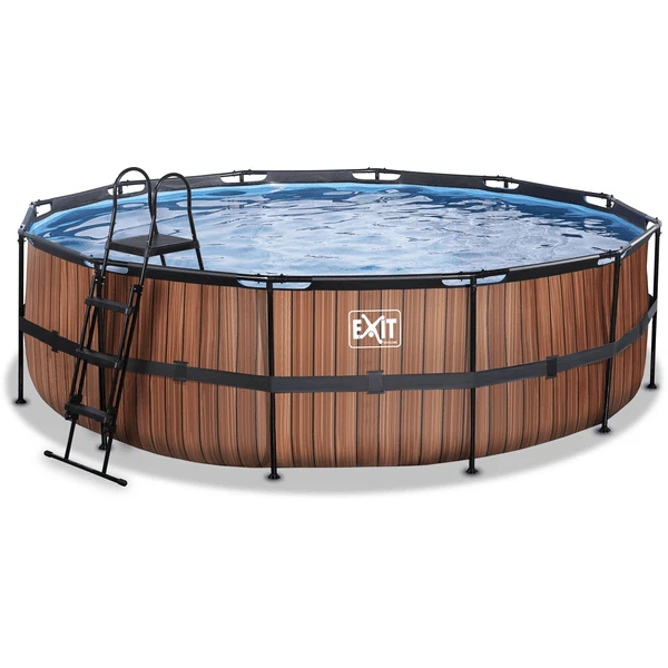 EXIT TOYS EXIT Frame Pool ø488x122cm (12v Sand Filter) - Houtlook 3 EXIT TOYS EXIT Frame Pool ø488x122cm (12v Sand Filter) - Houtlook