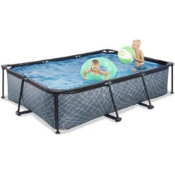EXIT TOYS EXIT Frame Zwembad 300x200x65cm (12v) - Grijs -EXIT TOYS || Steiff || fehn Verkoopwinkel exit frame zwembad 300x200x65cm 12v grijs a305887 4