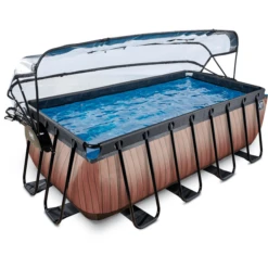 EXIT TOYS EXIT Frame Zwembad 4x2x1,22m (12v Sand Filter) - Houtoptiek + Zonnedak + Warmtepomp -EXIT TOYS || Steiff || fehn Verkoopwinkel exit frame zwembad 4x2x1 22m 12v sand filter houtoptiek zonnedak warmtepomp a305971 1