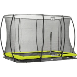 EXIT TOYS EXIT Silhouette Inground Trampoline 214x305cm Met Veiligheidsnet - Groen -EXIT TOYS || Steiff || fehn Verkoopwinkel exit silhouette inground trampoline 214x305cm met veiligheidsnet groen a251729 1