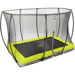 EXIT TOYS EXIT Silhouette Inground Trampoline 214x305cm Met Veiligheidsnet - Groen -EXIT TOYS || Steiff || fehn Verkoopwinkel exit silhouette inground trampoline 214x305cm met veiligheidsnet groen a251729 2