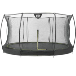 EXIT TOYS EXIT Silhouette Inground Trampoline ø366cm Met Veiligheidsnet - Zwart