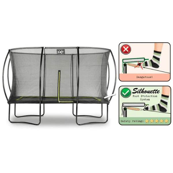 EXIT TOYS EXIT Silhouette Trampoline 244x366cm - Zwart 7 EXIT TOYS EXIT Silhouette Trampoline 244x366cm - Zwart - Image 5