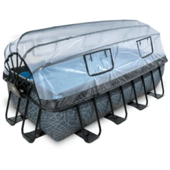 EXIT TOYS EXIT Stone Zwembad 400x200x100cm Met Afdekking, Sand Filter En Warmtepomp, Grijs -EXIT TOYS || Steiff || fehn Verkoopwinkel exit stone zwembad 400x200x100cm met afdekking sand filter en warmtepomp grijs a294603 1