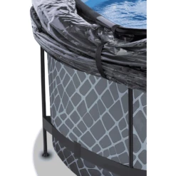 EXIT TOYS EXIT Stone Zwembad ø360x122cm Met Afdekking En Sand Filterpomp, Grijs -EXIT TOYS || Steiff || fehn Verkoopwinkel exit stone zwembad o360x122cm met afdekking en sand filterpomp grijs a294621 4