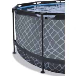 EXIT TOYS EXIT Stone Zwembad ø360x122cm Met Afdekking, Sand Filter En Warmtepomp, Grijs -EXIT TOYS || Steiff || fehn Verkoopwinkel exit stone zwembad o360x122cm met afdekking sand filter en warmtepomp grijs a294635 2