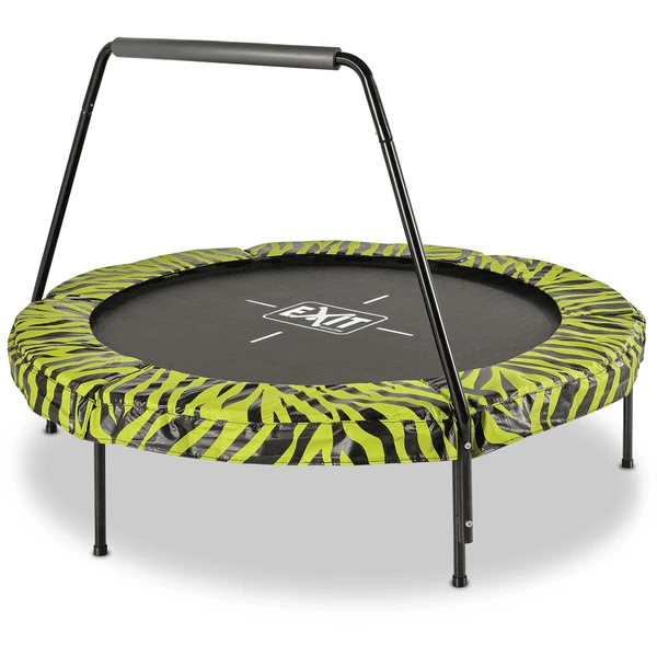 EXIT TOYS EXIT Tiggy Junior Trampoline Met Greepstang ø140 Cm, Zwart/groen 3 EXIT TOYS EXIT Tiggy Junior Trampoline Met Greepstang ø140 Cm, Zwart/groen