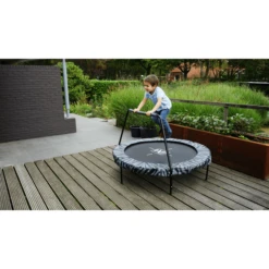 EXIT TOYS EXIT Tiggy Junior Trampoline Met Handvat ø140 Cm, Zwart/grijs -EXIT TOYS || Steiff || fehn Verkoopwinkel exit tiggy junior trampoline met handvat o140 cm zwart grijs a294554 4