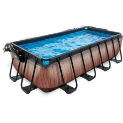 EXIT TOYS EXIT Wood Pool 400x200x100cm Met Afdekking, Sand Filter En Warmtepomp, Bruin -EXIT TOYS || Steiff || fehn Verkoopwinkel exit wood pool 400x200x100cm met afdekking sand filter en warmtepomp bruin a294604 2