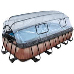 EXIT TOYS EXIT Wood Pool 540x250x100cm Met Afdekking, Sand Filter En Warmtepomp, Bruin -EXIT TOYS || Steiff || fehn Verkoopwinkel exit wood pool 540x250x100cm met afdekking sand filter en warmtepomp bruin a294606 1