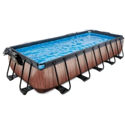 EXIT TOYS EXIT Wood Pool 540x250x100cm Met Afdekking, Sand Filter En Warmtepomp, Bruin -EXIT TOYS || Steiff || fehn Verkoopwinkel exit wood pool 540x250x100cm met afdekking sand filter en warmtepomp bruin a294606 2