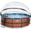 EXIT TOYS EXIT Wood Pool ø450x122cm Met Afdekking, Sand Filter En Warmtepomp, Bruin -EXIT TOYS || Steiff || fehn Verkoopwinkel exit wood pool o450x122cm met afdekking sand filter en warmtepomp bruin a294640
