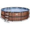 EXIT TOYS EXIT Wood Pool ø450x122cm Met Filterpomp, Bruin -EXIT TOYS || Steiff || fehn Verkoopwinkel exit wood pool o450x122cm met filterpomp bruin a294612