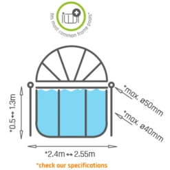 EXIT TOYS EXIT Zwembad Zonnescherm ø244cm -EXIT TOYS || Steiff || fehn Verkoopwinkel exit zwembad zonnescherm o244cm a308173 1
