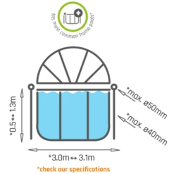 EXIT TOYS EXIT Zwembad Zonnescherm ø300 Cm -EXIT TOYS || Steiff || fehn Verkoopwinkel exit zwembad zonnescherm o300 cm a308174 3