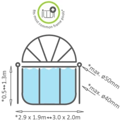 EXIT TOYS EXIT Zwembadafdekking 300x200cm -EXIT TOYS || Steiff || fehn Verkoopwinkel exit zwembadafdekking 300x200cm a294645 2