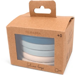 Filibabba Silicone Speelringen - Blauw -EXIT TOYS || Steiff || fehn Verkoopwinkel filibabba silicone speelringen blauw a383163 4