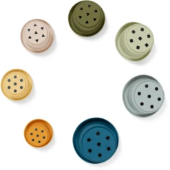 Filibabba Siliconen Stapelbeker - Blauw -EXIT TOYS || Steiff || fehn Verkoopwinkel filibabba siliconen stapelbeker blauw a383165 3