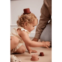 Filibabba Siliconen Stapelbeker - Roos -EXIT TOYS || Steiff || fehn Verkoopwinkel filibabba siliconen stapelbeker roos a383175 4