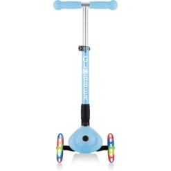 GLOBBER JUNIOR FOLDABLE FANTASY LIGHT S Pastel Blauw- Flower S, Met Verlichte Wielen -EXIT TOYS || Steiff || fehn Verkoopwinkel globber junior foldable fantasy light s pastel blauw flower s met verlichte wielen a353119 4