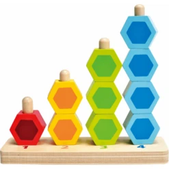 HAPE Tel- En Stapelspel -EXIT TOYS || Steiff || fehn Verkoopwinkel hape tel en stapelspel a062316 1