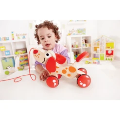 HAPE Trekdier Hondje "Puppy" -EXIT TOYS || Steiff || fehn Verkoopwinkel hape trekdier hondje puppy a062743 2